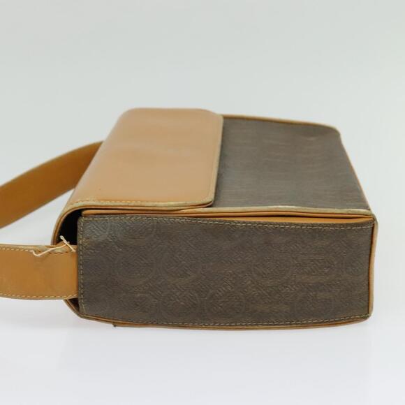 GUCCI Shoulder Bag Canvas Leather Brown Gold - Picture 4 of 16